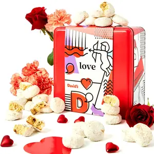 DAVID'S COOKIES Butter Pecan Meltaways, 2LB Kosher Certified Gourmet Ambient Temp Cookies, Rich Buttery Flavor, Satisfying Crunchy Pecan Texture, Anniversary Gift for Loved Ones