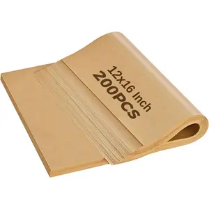 200 Sheets Parchment Paper 12x16 Inch - Precut Baking Sheets for Oven, Air Fryer, Cookie Sheets | Non-Stick, Unbleached, Greaseproof Kitchen Baking Supplies