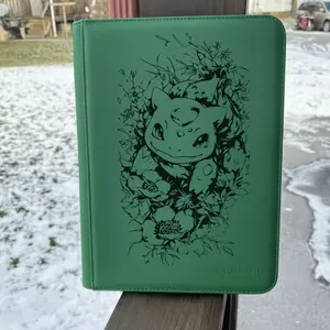 Custom Pokemon Laser Engraved Trading Card Binder Made to Order