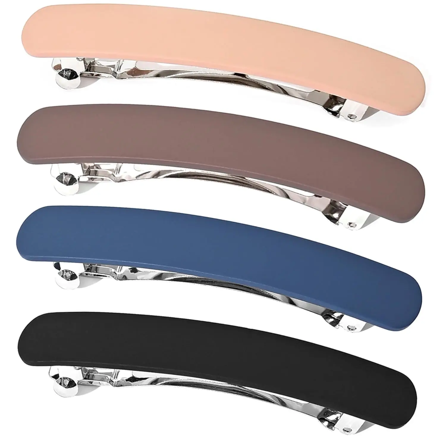 Hair Barrettes for Women French Hair Barrette Clip Small Acetate Hair Clips Barrette No Slip Hair Accessories 3-Pack