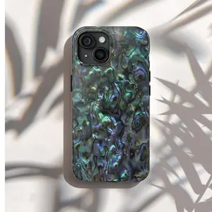 Mystic Depths Abalone Shell Print IP Phone Case | Iridescent Ocean Luxury Aesthetic | For IP Phone 17, 16, 15, 14, 13, 12, 11, X, XS, XR (Pro, Max, Plus, Mini)