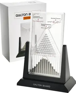 Powvan Galton Board STEM Desk Toy, Steel Bead Probability & Bell Curve Demonstration, Premium Graduation Gift