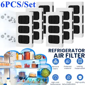 6 PACK Refrigerator Air Filter Replacement for PAULTRA2, Compatible with Frigidaire Pure Air Ultra 2, Pure air Ultra II, Pureair Ultra ii