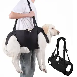 Dog Lift Harness with Adjustable Strap & Thick Handle | Pet Sling Carrier for Elderly Dogs & Mobility Support | Soft Padded Vest for Legs