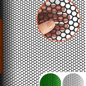 Black Plastic Wire Mesh Fence 15.7IN x 10FT Roll