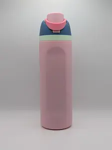 24oz Pink DualSip Tumbler Blank — Dual-Spout Lid — Laser Engraving Ready