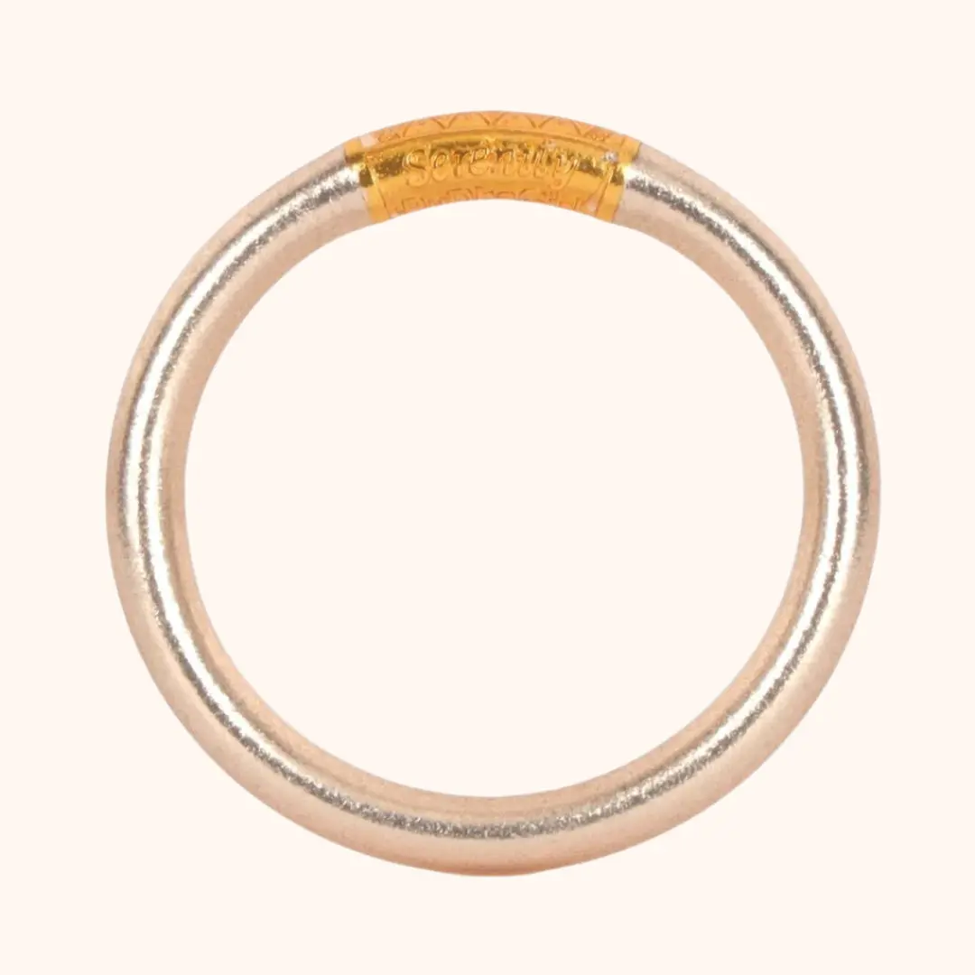 Champagne Tzubbie All Weather Bangle® (AWB®) - Serenity Prayer