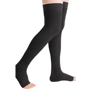 Compression Socks - Side zipper thigh high anti embolism socks