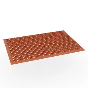 CalidoCasa Red Anti-Fatigue Rubber Floor Mat Durable Non-Slip Shock-Absorbing Comfort Mat for Kitchens Workshops Garages Gyms & Busy Workspaces Ideal for Homeowners Cooks & DIY Users