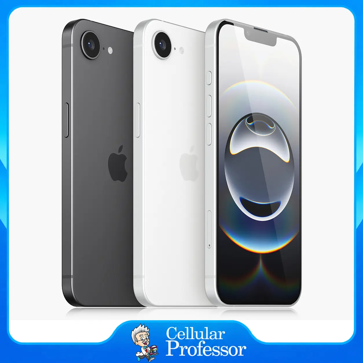Refurbished Apple iPhone 16e 128GB 256GB 512GB (Unlocked) Black White eSIM SmartPhone - Premium
