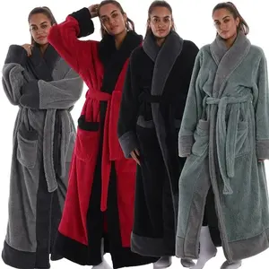 Women's Elegant Bathrobe, Soft Loose Fit Design, Multiple Colors Available, Ideal Gift for Couples & Holidays, Loungewear