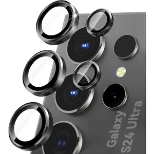 1 Pack for Samsung Galaxy S25 Ultra S26/S26 Plus/S26 UltraCamera Lens Protector, 9H Tempered Glass Ultra-Thin Aluminum Alloy Individual Lens Screen Protective Cover for S24 Ultra 5G 2024, Colorful, 9H Hardness, Phone Accessories, Protection