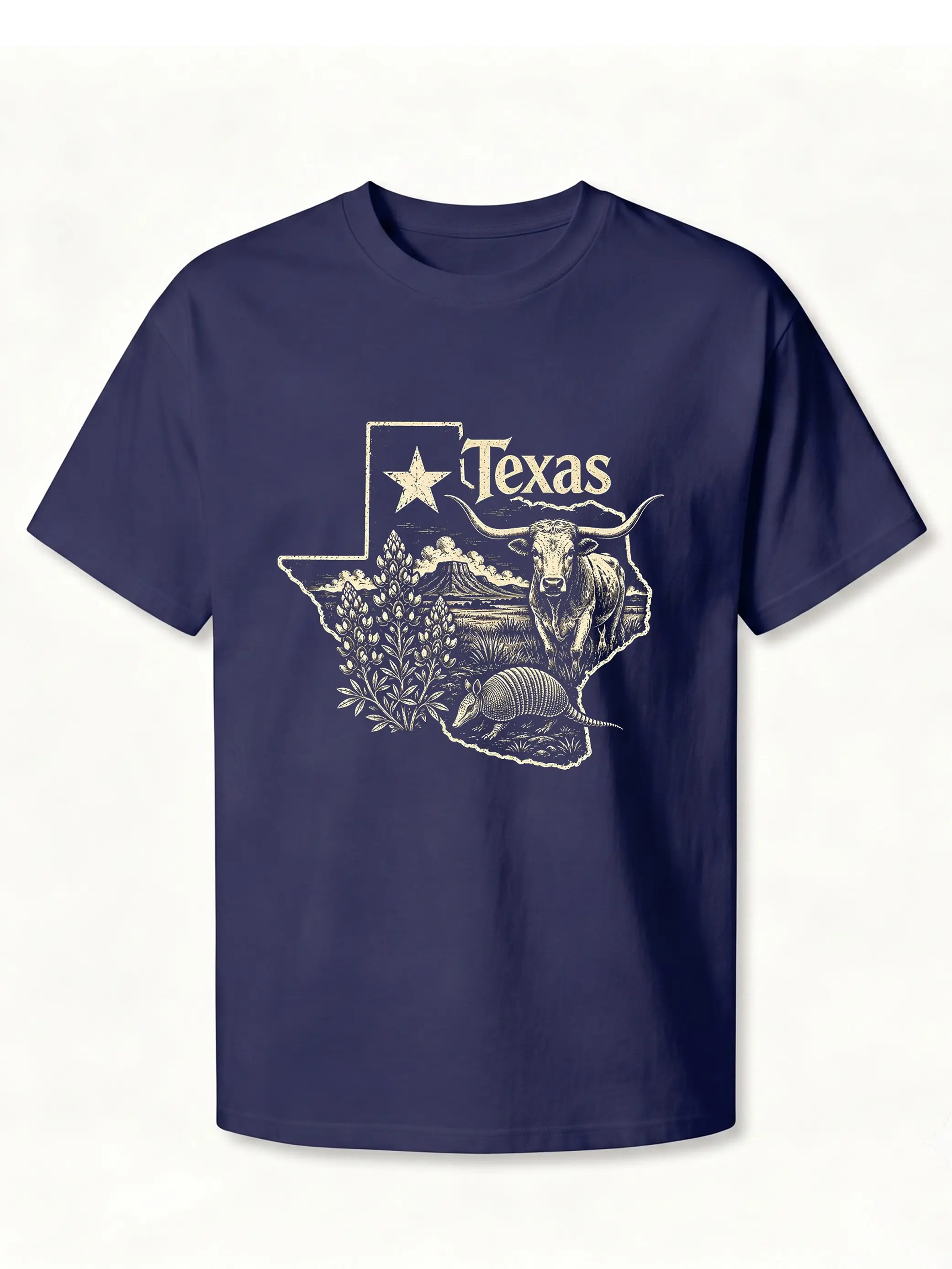 ISUNMEA Texas T-Shirt for Men, Women, Unisex, 100% Heavy Cotton, Texas State Pride Graphic Tee, Standard Fit Short Sleeve Top