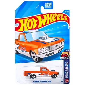 Hot Wheels Custom '72 Chevy Luv Orange HW Drag Racers Diecast Toy Race Car