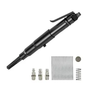 VEVOR Air Needle Scaler, 3400BPM Pneumatic Scaler for Rust Paint Removal - with 3 - Speed Adjustment, 19 Hardened Needles 3 Air Nozzle Connectors - Lightweight, Compact Ergonomic GripVEVOR Super Brand Day