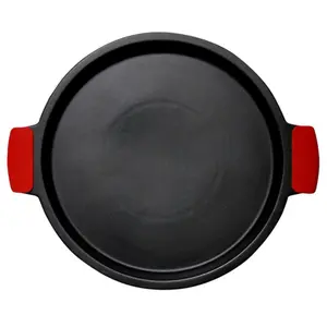 212 MAIN. MAIN Deep Dish Pizza Stone, Ceramic Bakeware with Silicone Handles, Nonstick, Oven-Safe Kitchenware