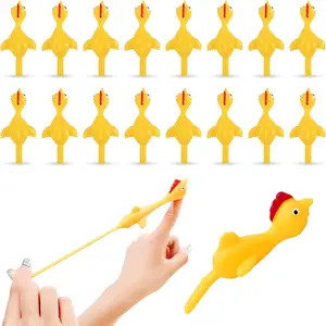 16/24 slingshot chicken toys, flying chicken toys, retractable chicken toys, suitable for Christmas and Easter chicken parties Cat Ear Plushie Mystery Box Mini Suction Cup Basketball Hoop Realistic Shell-Ejecting Soft Bullet Gun