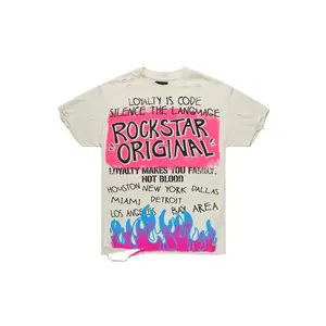 Beno Beige Oversized Graphic T-Shirt