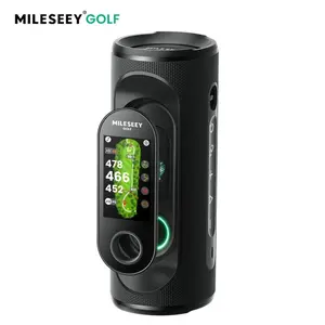 MiLESEEY GeneSonic Pro Golf Speaker with Detachable GPS Rangefinder Handheld, 43000+ No Subscription Preloaded Courses, View & Audible Distances,Touchscreen, 15H Battery, Magnetic, Waterproof,Hazard