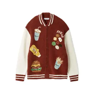[Hirano Toshiyuki] Men's Powder Hamburger Jacquard Blouson