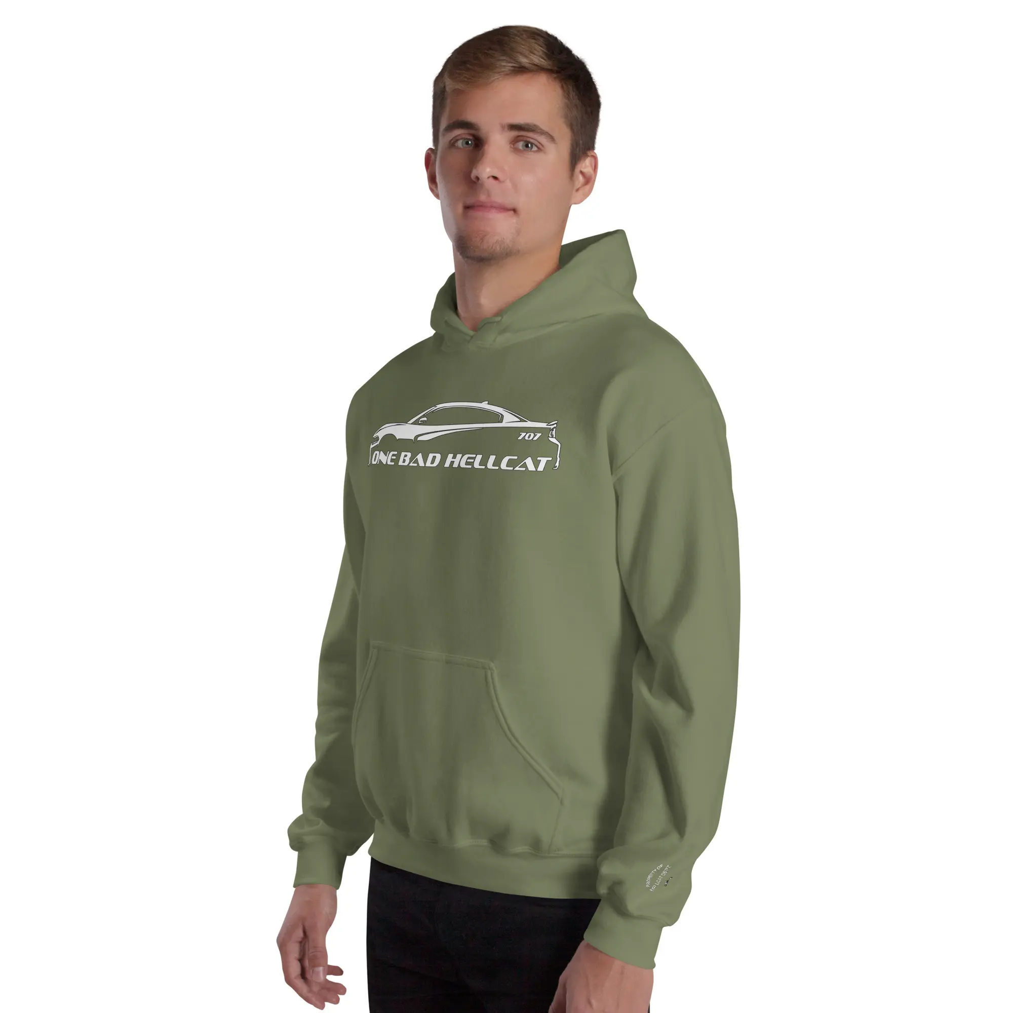 One Bad Hellcat Hoodie - Cotton Sweatshirt