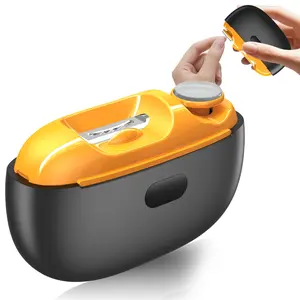 2-in-1 Electric Nail Clipper with Polishing & LED Light, Automatic Painless Nail Trimmer & Grooming, Rechargeable Pedicure Tools for Adults, Seniors & Kids