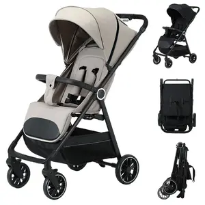 2-in-1 Baby stroller, lightweight and easy to fold,lightweight stroller ,airline-approved, converts from sittingto lying position, with sunshade for UV protection.
