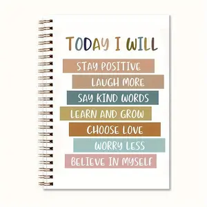 Daily Encouragement Journal, Daily Guided Journal, 1 Count 50 Pages Uplifting Quotes & Positive Mindset Notebook, Inspirational Gifts for Friends Counselors Therapists