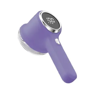 Fabric Shaver, Electric Lint Remover , Digital LED Display to Remove Pilling for Clothes, Furniture, Sweater, Couch, Blanket (Purple)