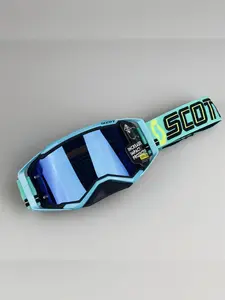 Motorcycle Goggles–TPU Frame Anti-Wind Dust Snow Off Road ATV Dirt Bike Ski Goggles for Riding, Snowboarding & Sports