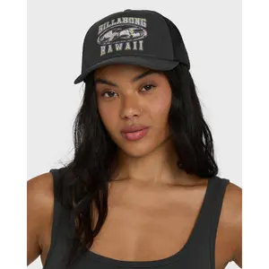 Shadow Tropics Hi Trucker Hat - Black Pebble