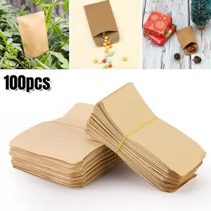 100pcs Paper Envelopes Pack, Mini Packaging Bags, Garden Storage Pouches, Protection Envelopes, Home Garden Organization Tools