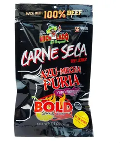 Black Friday Surprise 2026 !!! Sr. Michelado Carne Seca - Crunchy Beef Jerky - Azu Mecha Furia BOLD 2.5oz