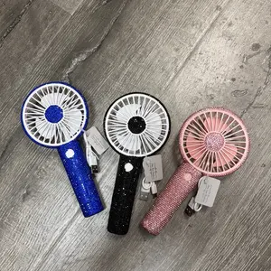Rechargeable Rhinestone handheld Fans