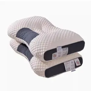 2pcs Ultra Massage Neck Pillows Set | Adjustable Ergonomic Orthopedic Contour | Support to Help Sleep | Soft Pillow Core | Modern Design | Compatible All Seasons