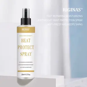 Heat Protector Spray for Hair, Heat Damage Prevention, Frizz Control, Shine-Enhancing Styling Product for All Hair Types