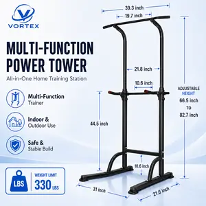 Multi-functional fitness frame Pull-up bar Indoor fitness rack Arm training machine Upper body muscle trainer dip station Adjustable Pull Up Exercise Equipment