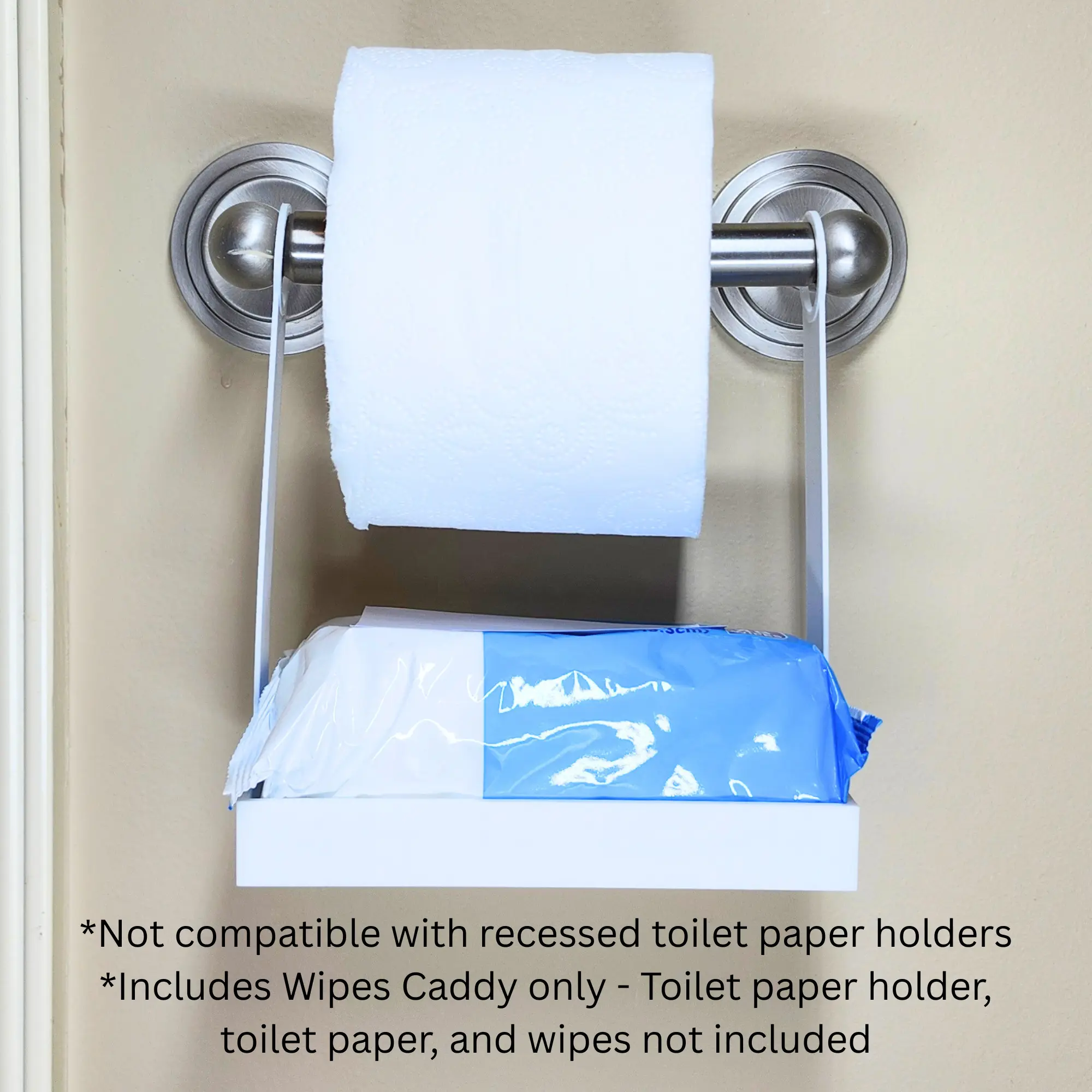 Wet Wipes Caddy for Bathroom Flushable Wipes Home Supplies Organizer Trays