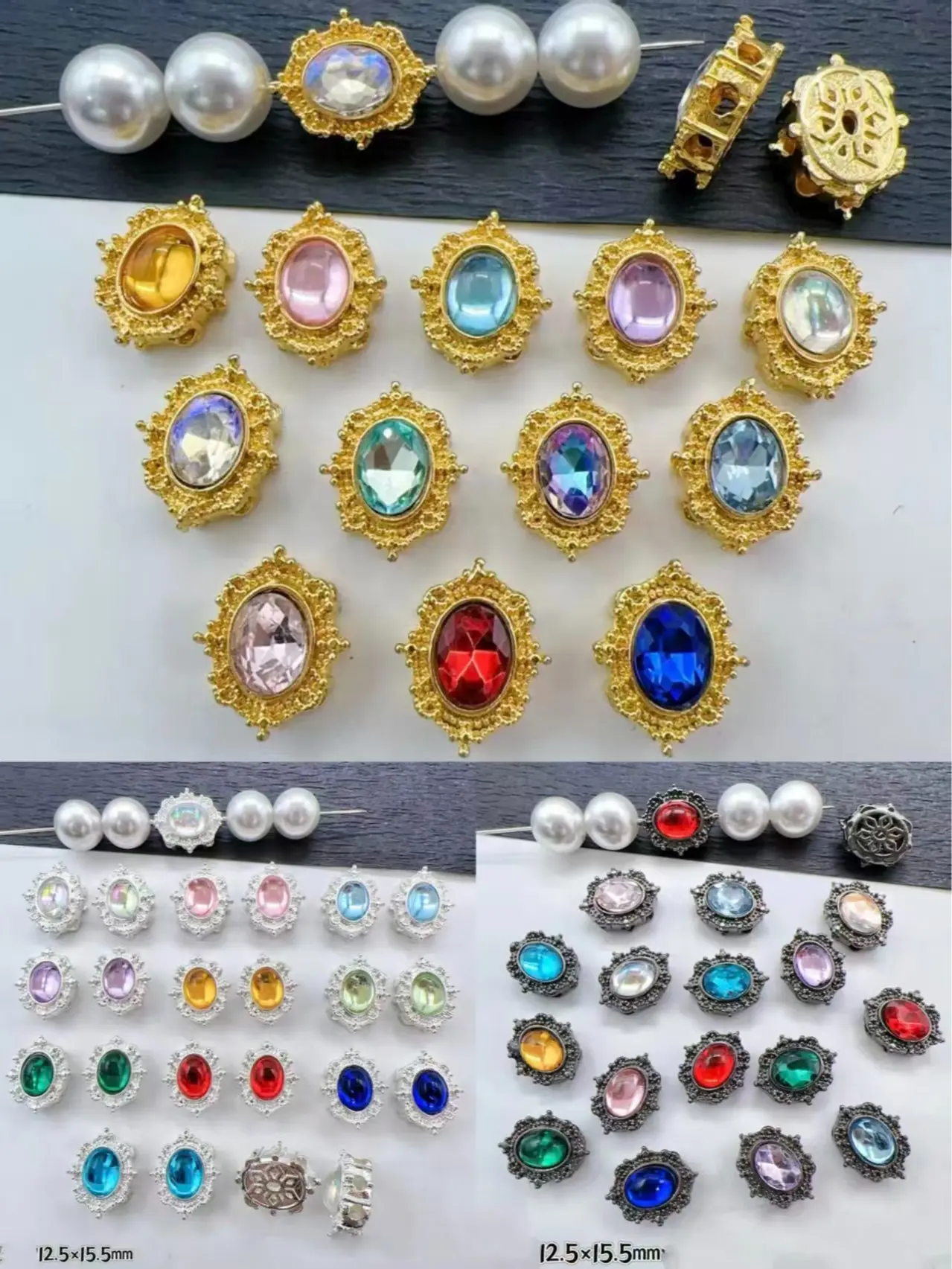 Ltty-B16- Vintage Palace Box Bead（3pcs/bag）