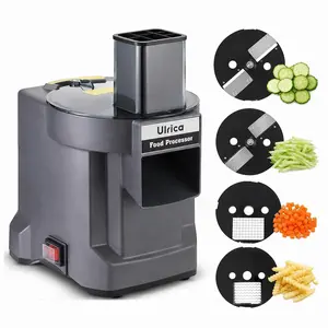 ULRICA Electric Vegetable Cutter & Dicer – 4-in-1 Dual Feed System for Quick Salad Prep, French Fries & Vegetable Slicing