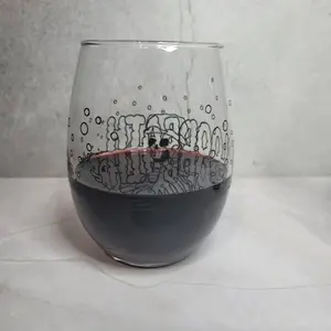 Skeleton Bath Wine Glass - Dishwasher Safe, Stemless, Reusable Drink ware