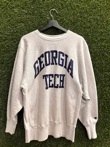 Georgia Tech Champion Reverse Weave Sweatshirt Sz L Made in USA