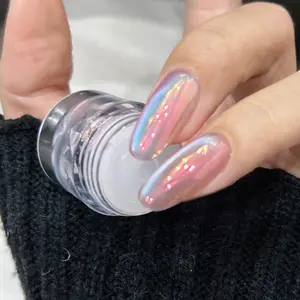 Nail Art Powder Mirror Glitter Nail Sheets, 0.5g High-Quality Gold Gradient Nail Decor, Suitable for Women, Festivals, Pride Events