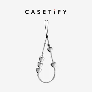 CASETiFY Heart Phone Charm - Heart of Steel