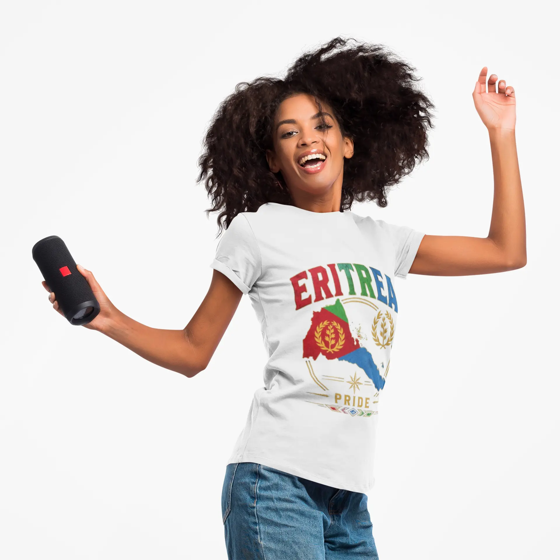 Eritrea map flag design Tee | Eritrea Pride graphic t-shirt