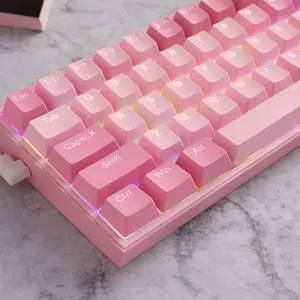 Redragon K617 Fizz 60% RGB Mechanical Keyboard – Compact 61 Keys, Hot-Swappable, Linear Red Switch