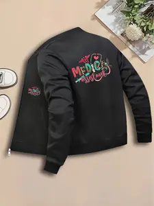 Medical Coat, Women's Long Sleeve Printed Fitted Jacket, Fashionable Women's Style Jacket, Suitable for Casual and Formal Occasions, Durable and Multi-functional Design, Womenswear