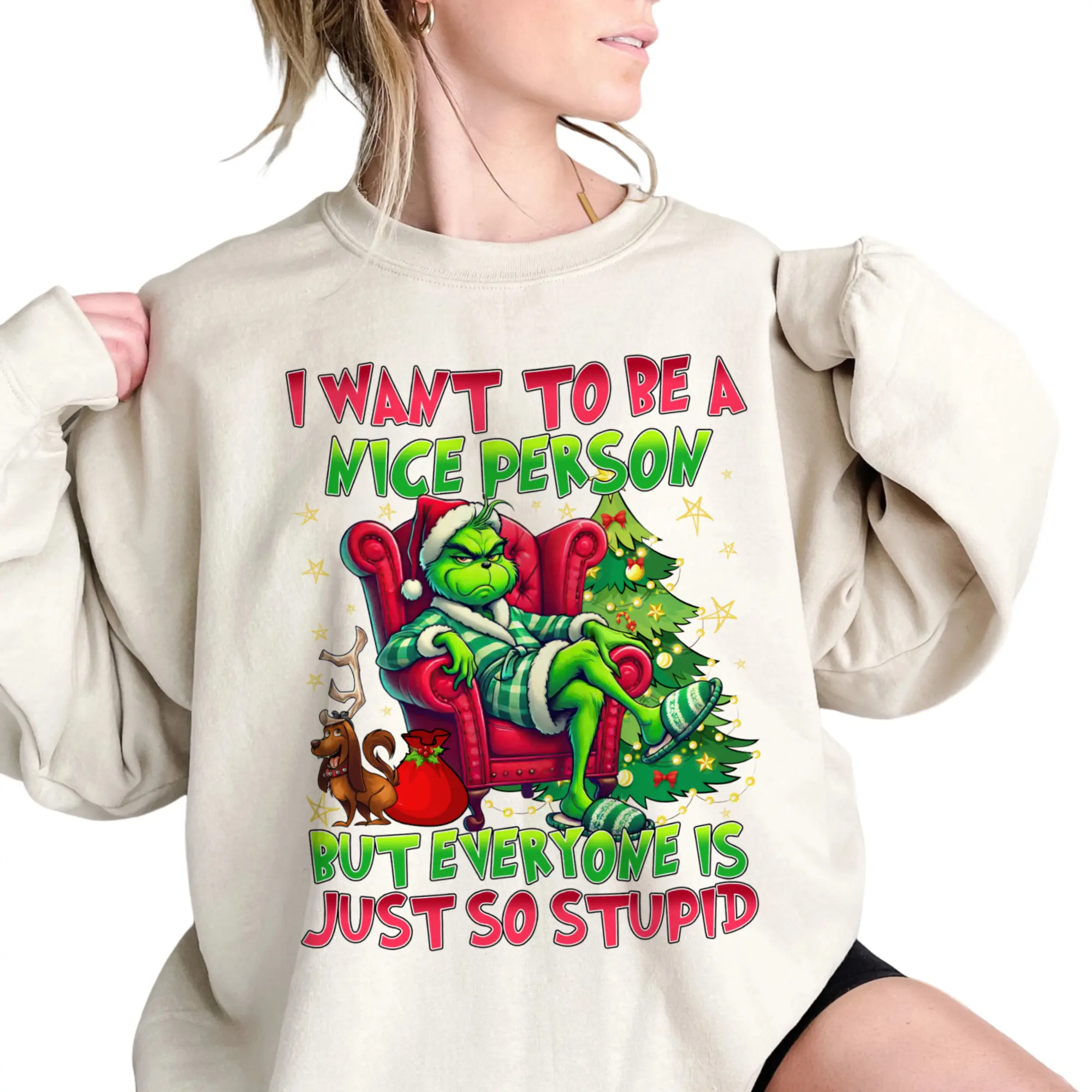 PrintaClaus - Funny Christmas Tshirt, Grinchy Shirt, Unisex Wear, Trendy 2024 Tee