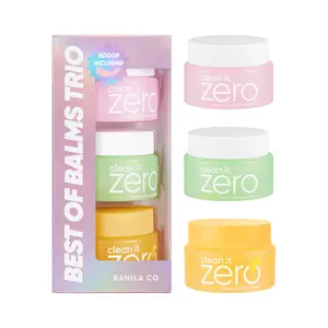 Banila Co Clean it Zero Best of Balms Trio - Cleansing Balm Set - Original, Pore Clarifying, Brightening