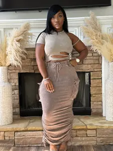 Acid Brown Cargo Skirt